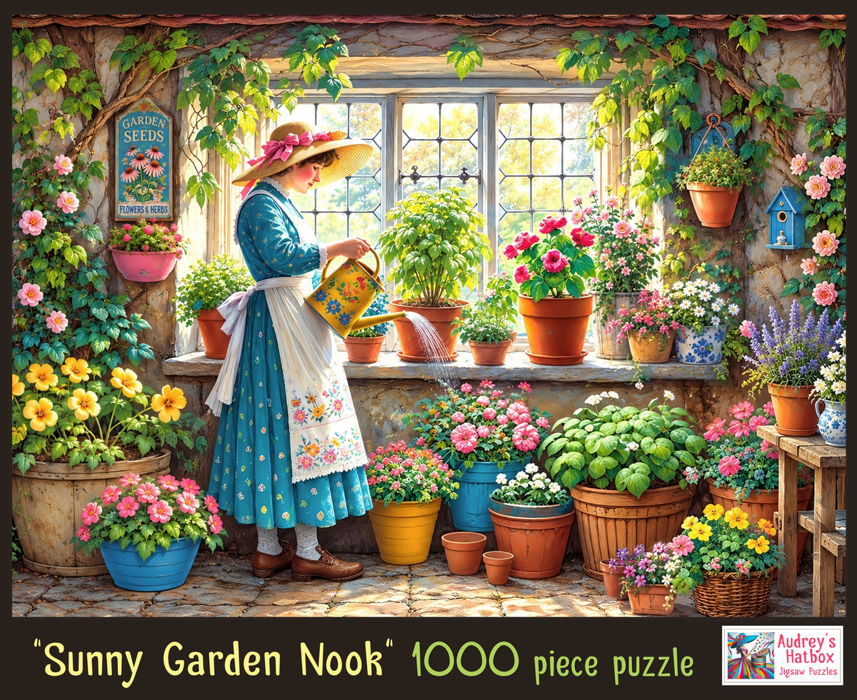 Sunny Garden Nook Jigsaw Puzzle