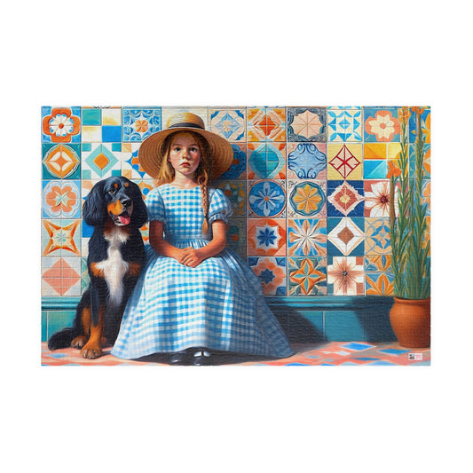 Little Girl in Gingham