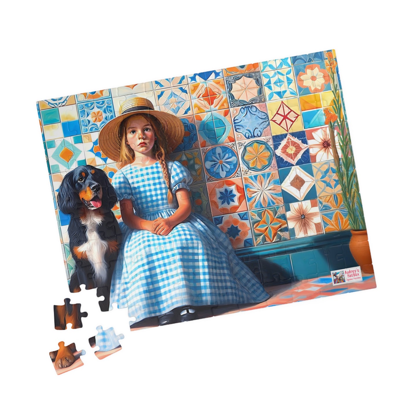Little Girl in Gingham