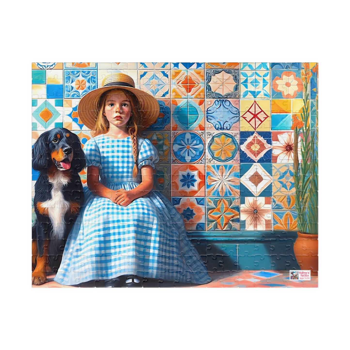 Little Girl in Gingham