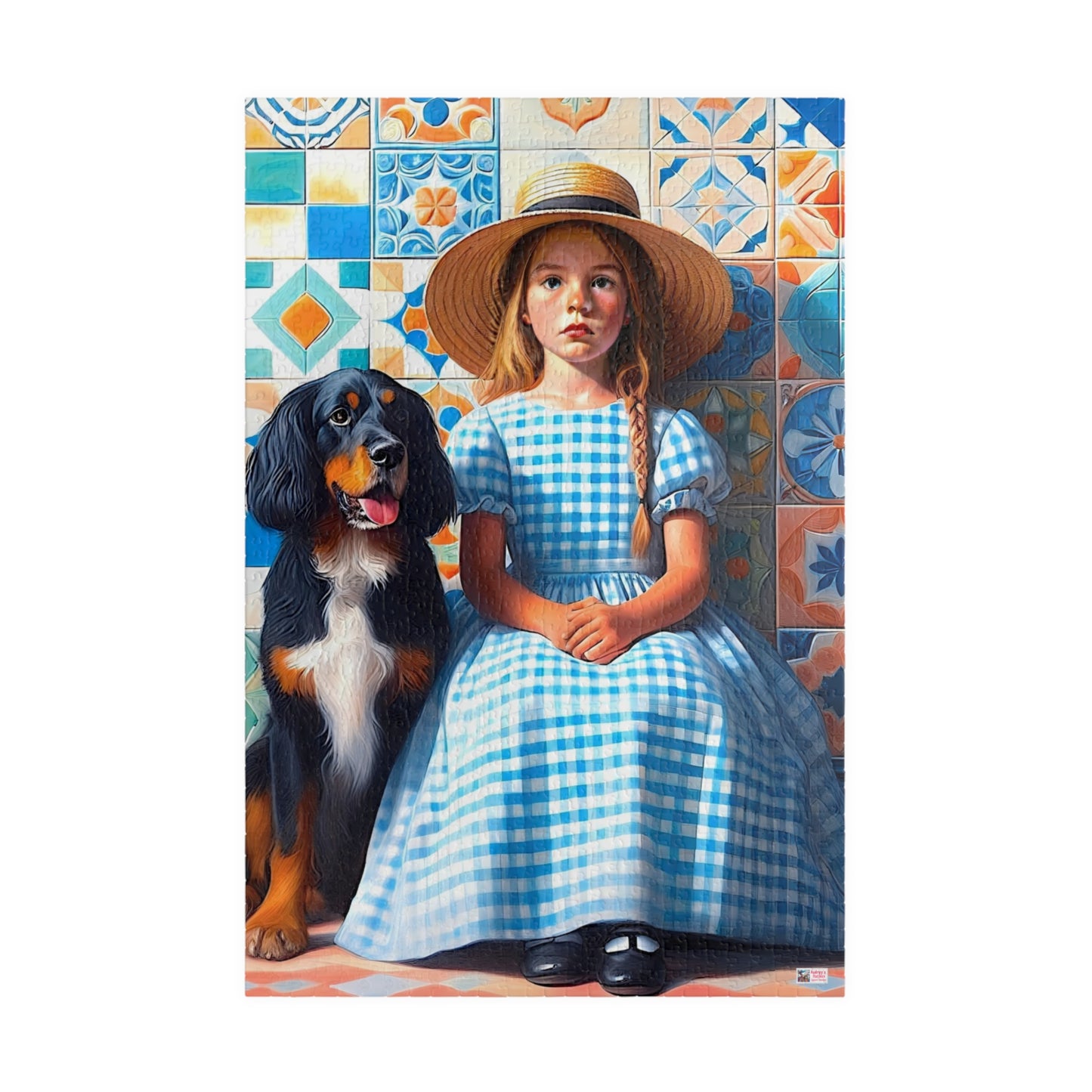 Little Girl in Gingham