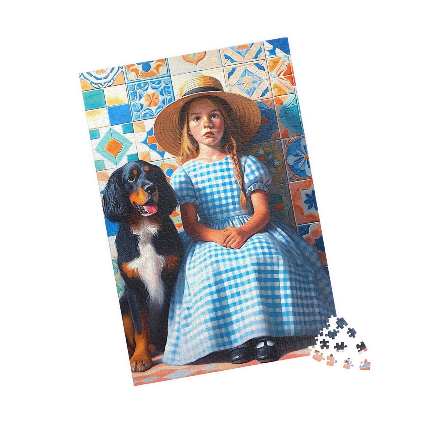 Little Girl in Gingham