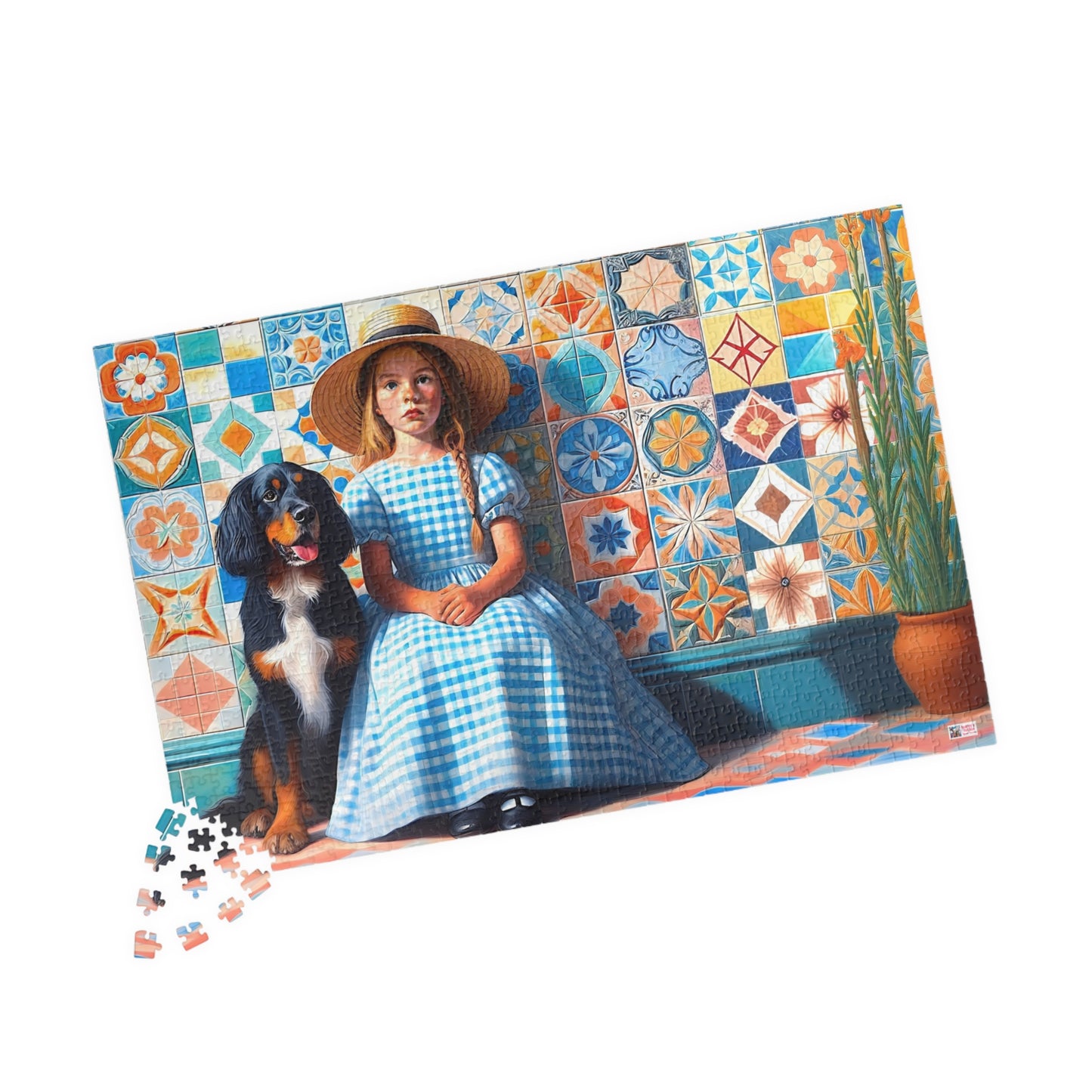 Little Girl in Gingham