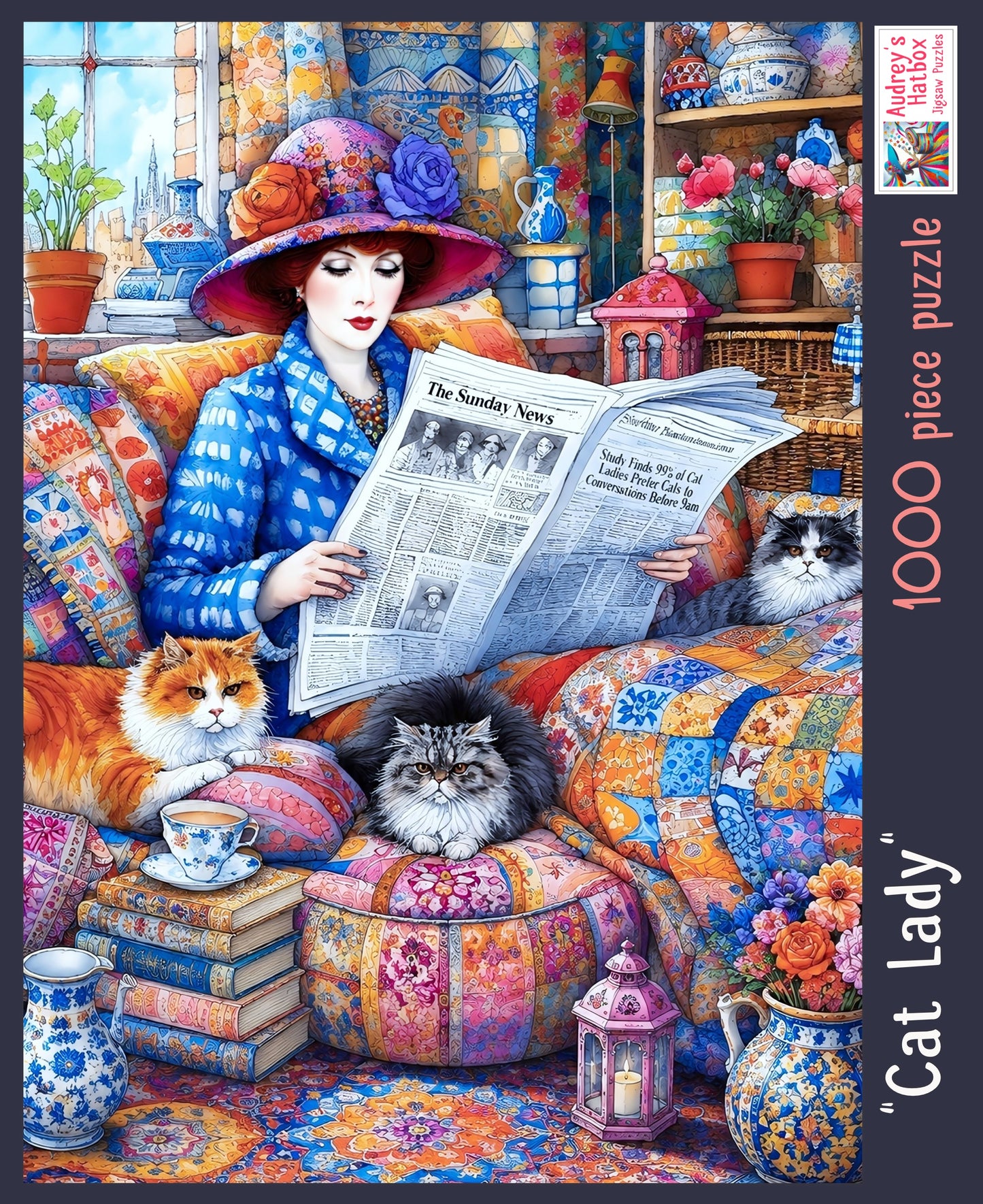 Cat Lady Jigsaw Puzzle