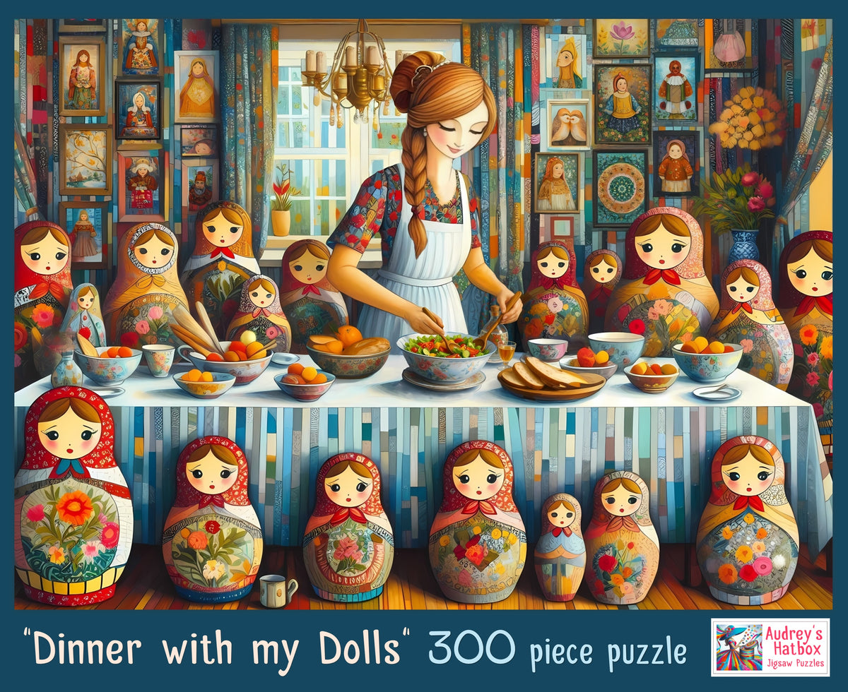 Dinner with my Dolls Jigsaw Puzzle