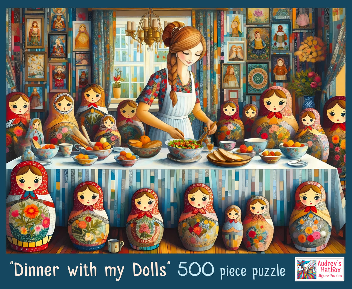 Dinner with my Dolls Jigsaw Puzzle