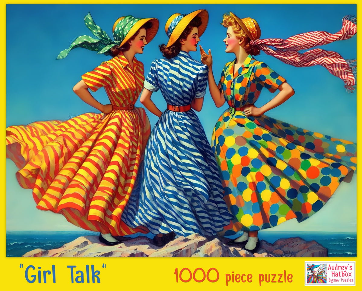 Girl Talk Jigsaw Puzzle