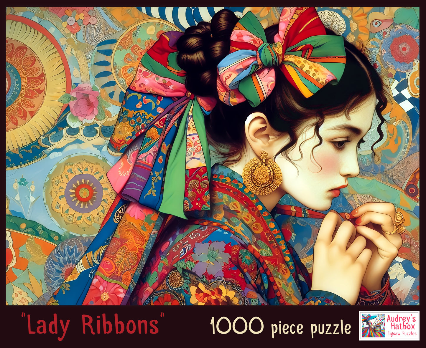 Lady Ribbons Jigsaw Puzzle