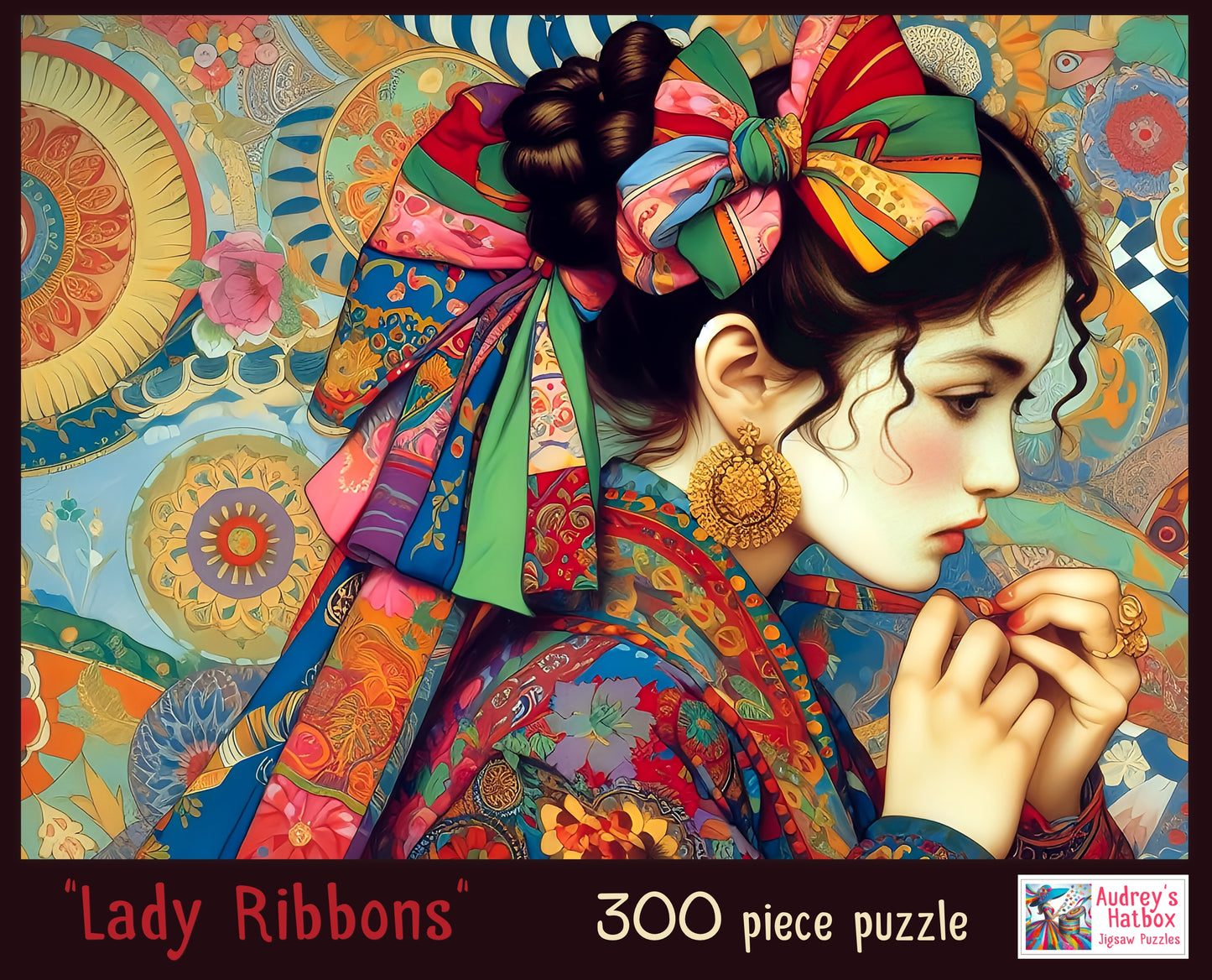 Lady Ribbons Jigsaw Puzzle