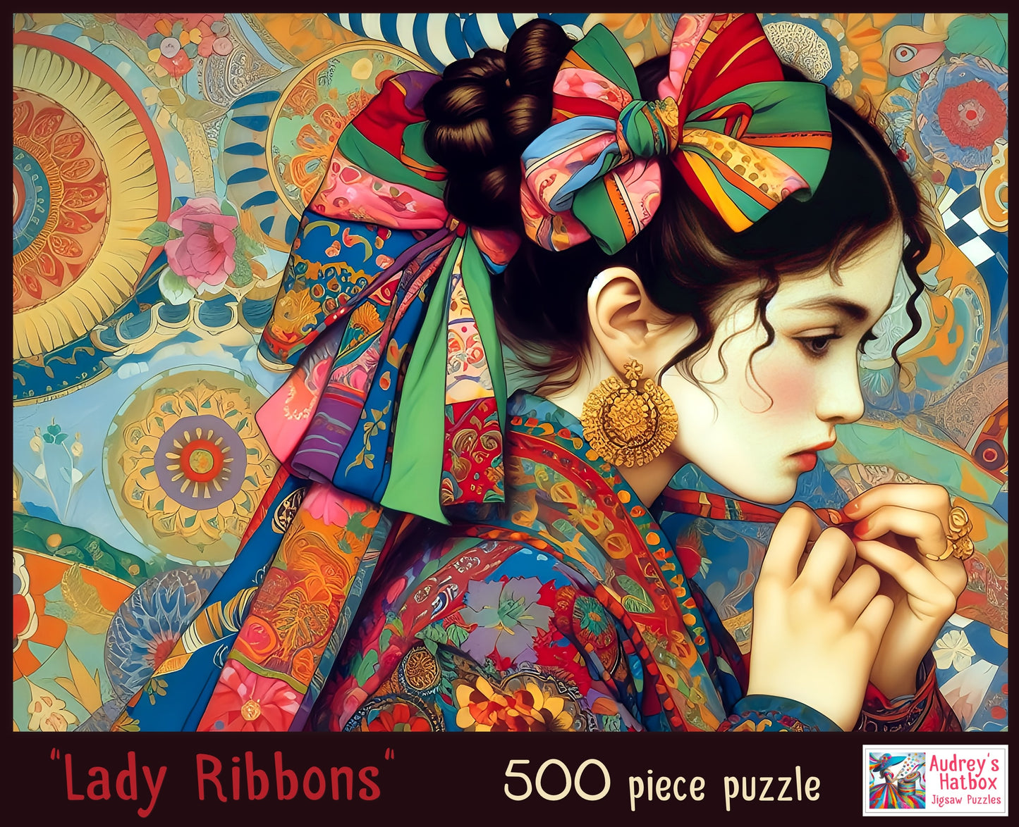 Lady Ribbons Jigsaw Puzzle