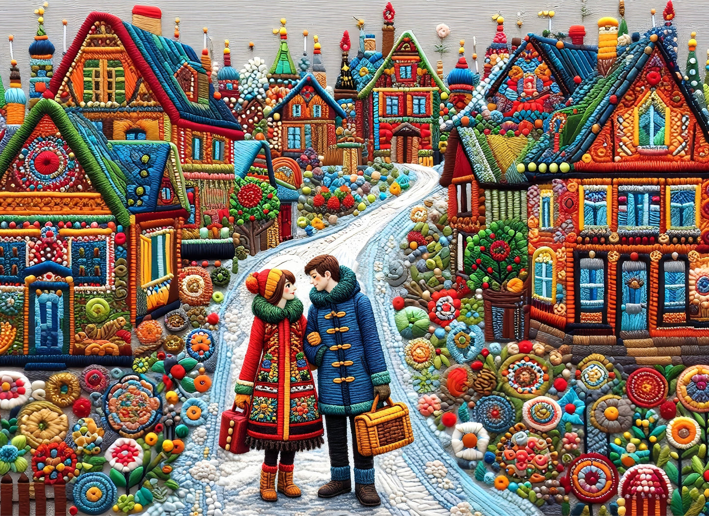 Storybook Village Stroll Jigsaw Puzzle