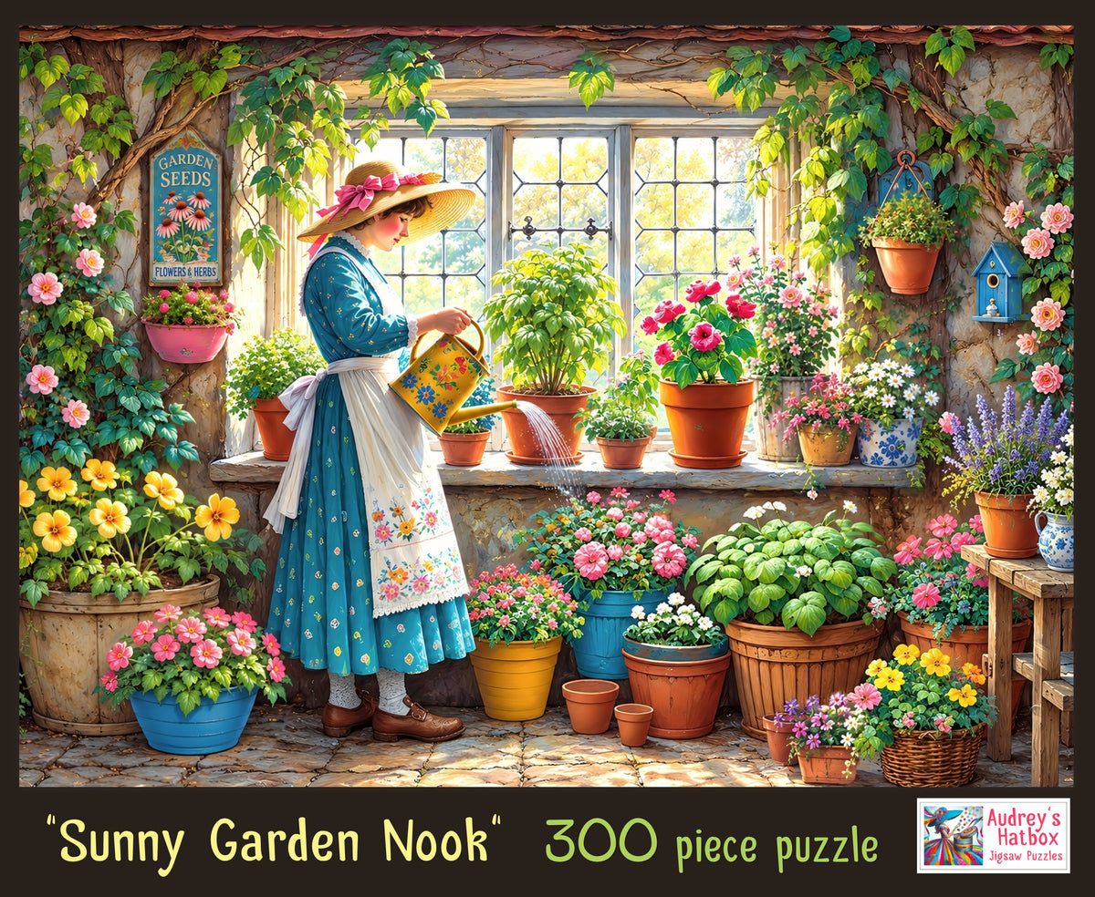 Sunny Garden Nook Jigsaw Puzzle