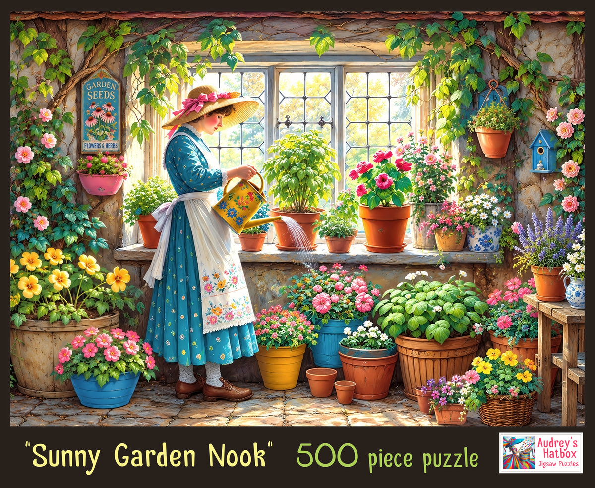 Sunny Garden Nook Jigsaw Puzzle
