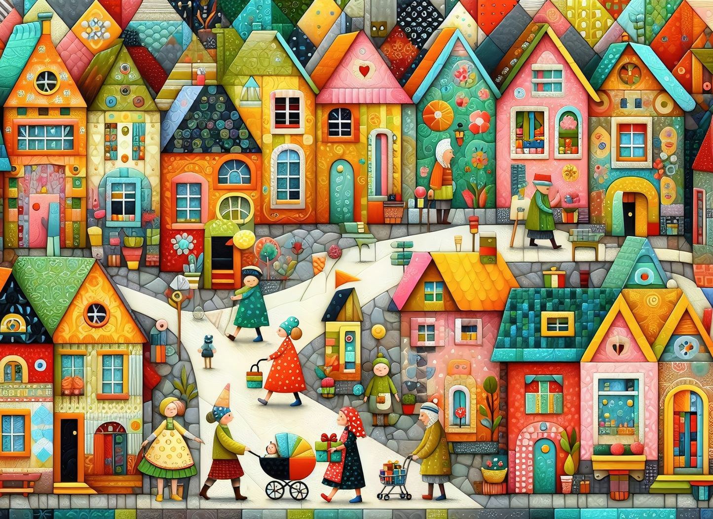 Sweet Village Life Jigsaw Puzzle