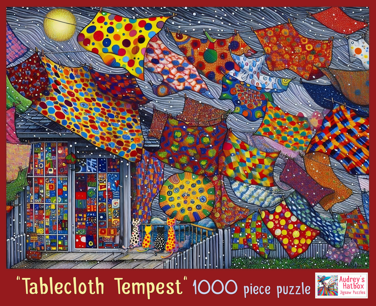 Tablecloth Tempest Jigsaw Puzzle