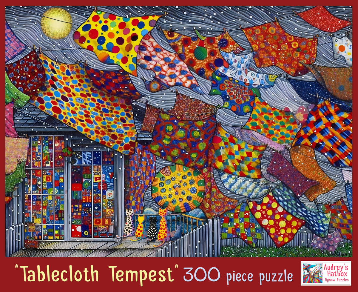 Tablecloth Tempest Jigsaw Puzzle
