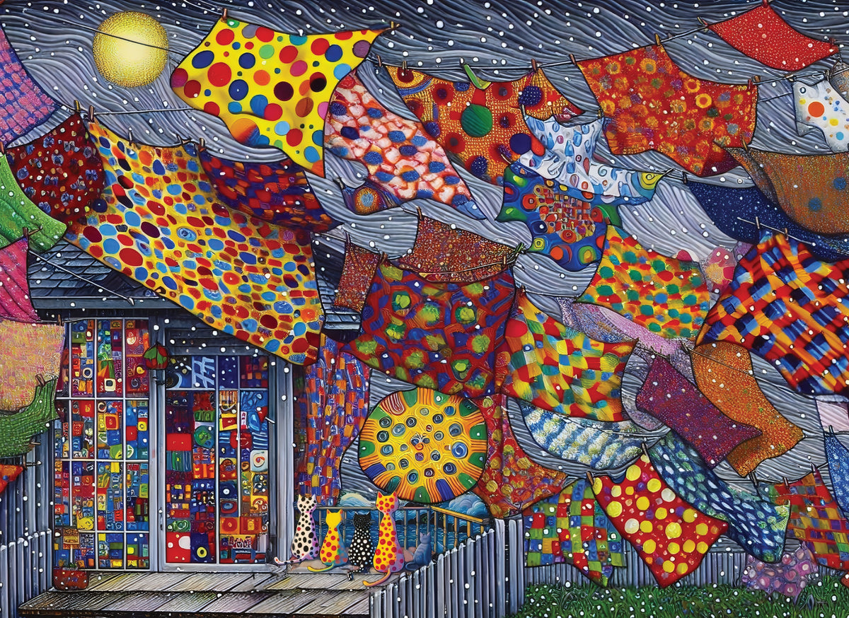Tablecloth Tempest Jigsaw Puzzle